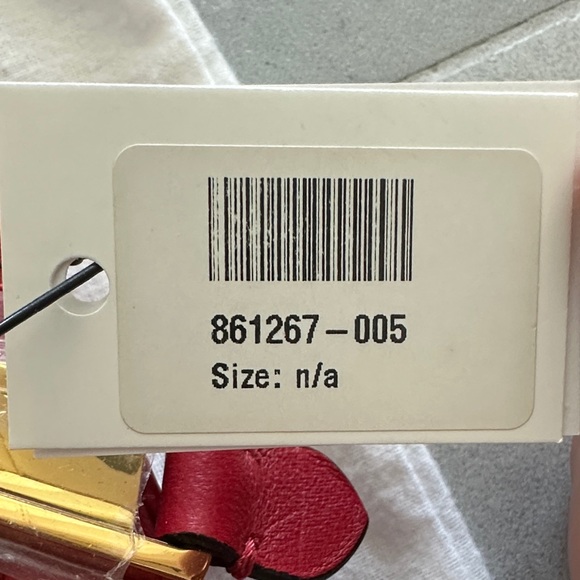 Moschino Red Leather Biker Jacket Clutch with Gold Chain - Picture 7 of 8